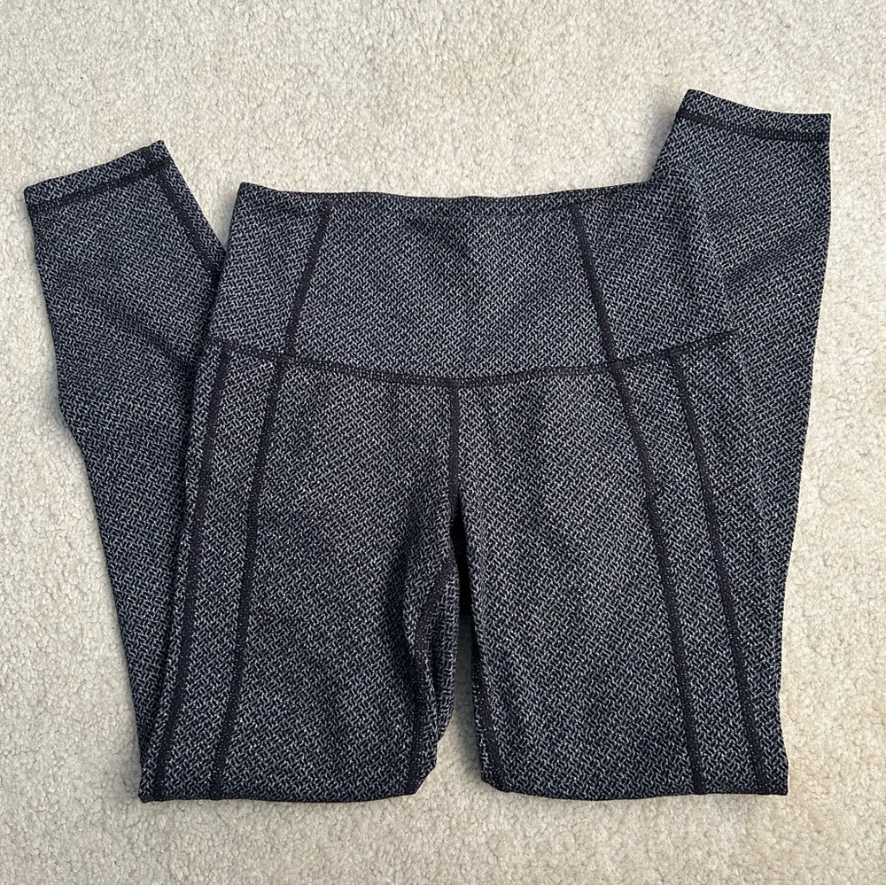 Athleta Gray Patterned Leggings - image 1